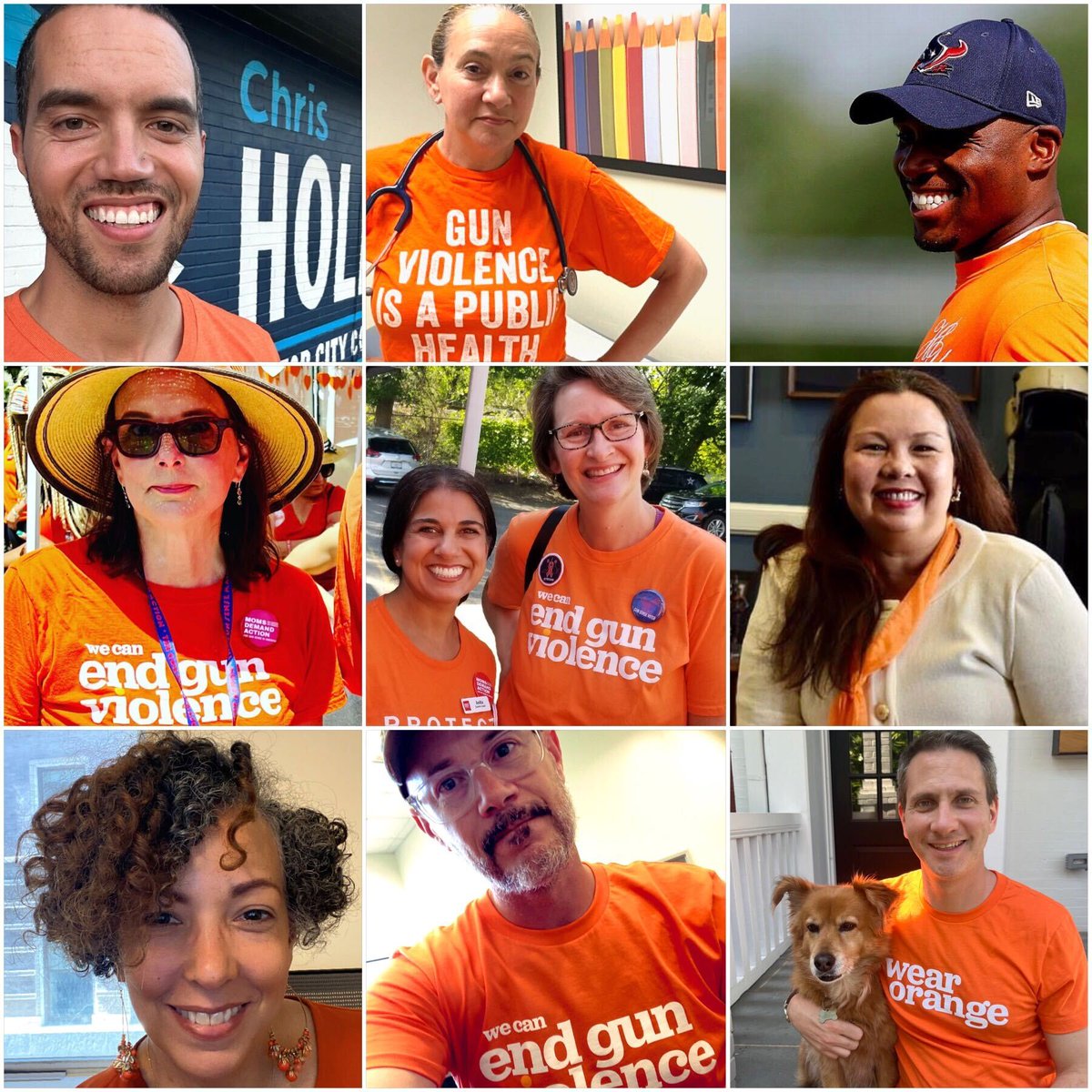 MomsDemand's tweet photo. All we can say is WOW AMERICA! Today’s support for National Gun Violence Awareness Day has been nothing short of remarkable. Tens of thousands of people took to social media to #WearOrange in honor of victims and survivors of gun violence and to call attention gun violence. https://t.co/dzer9i4P1H