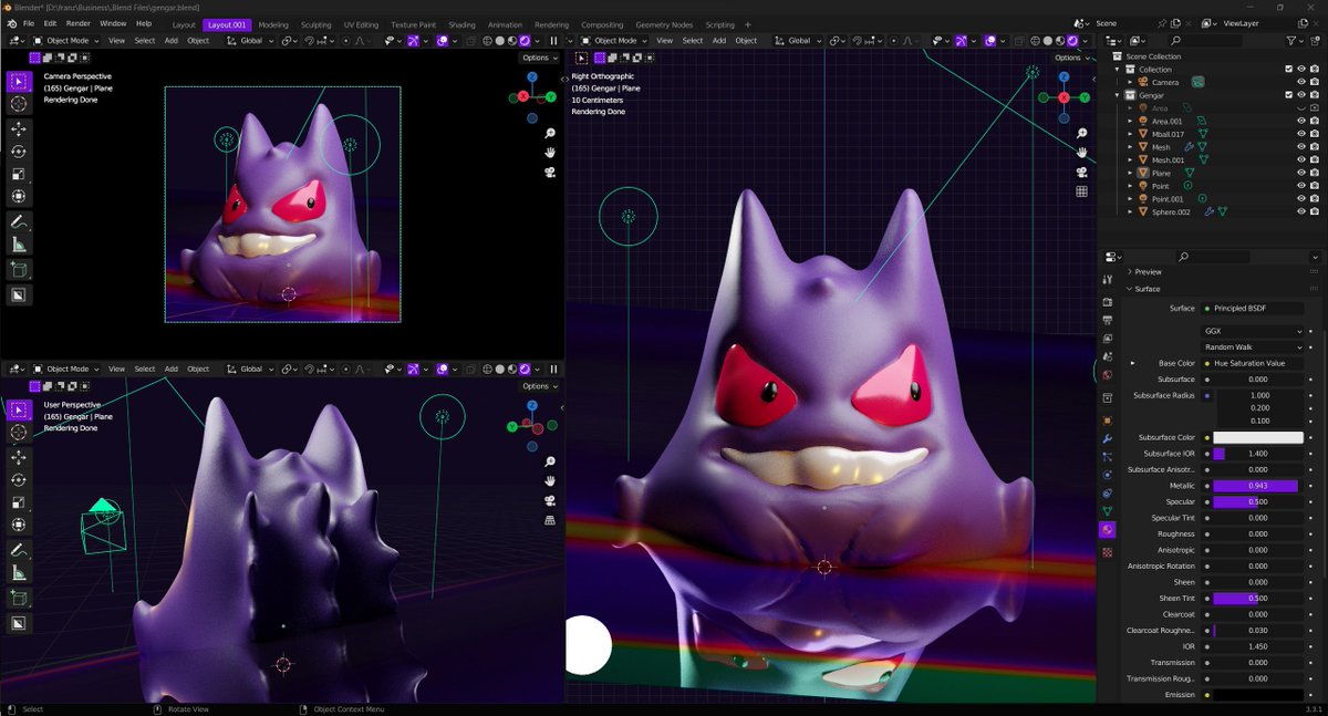 Orvi3D_'s tweet photo. more purple goblin boi wip #b3d https://t.co/63NcjoxjRS