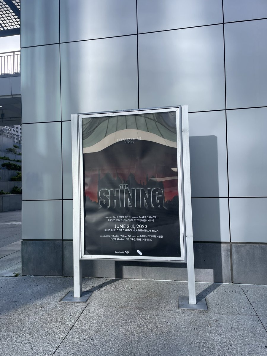 Excited to be seeing 3 operas in SF in as many days, starting with The Shining by Paul Moravec at <a href="/OperaParallele/">Opera Parallèle</a> this evening.