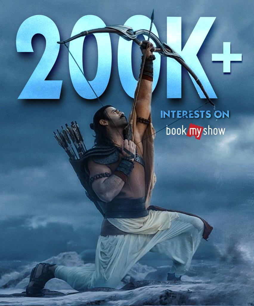 Adipurush Crossed 200K interests in @bookmyshow 😍✨

13 days to go...!!

#Prabhas #Adipurush #AdipurushOnJune16th