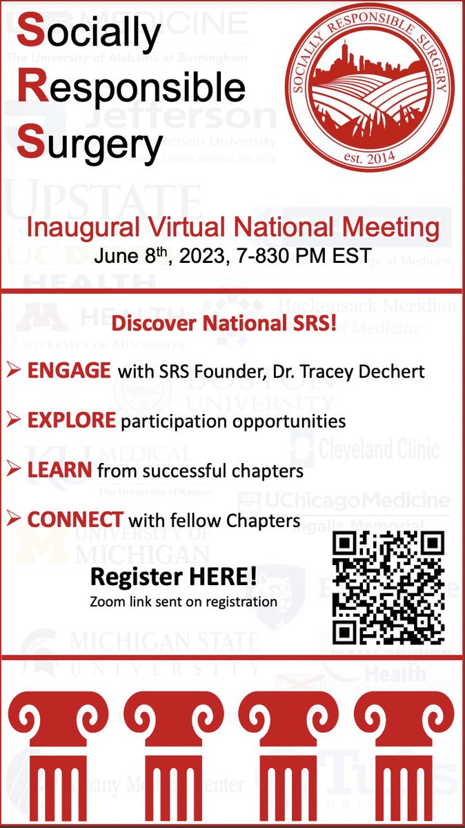 We are thrilled to announce that registration for our first Virtual National Meeting is LIVE. Spread the word! @UCDSurgEquity @KUSurgEquity @NYULISurgEquity @UpstateSurgEq @NYUSurgEquity @UMichSurgEquity @EinsteinSRS @MMCSurgEquity @YaleSurgEquity @UABSurgEquity