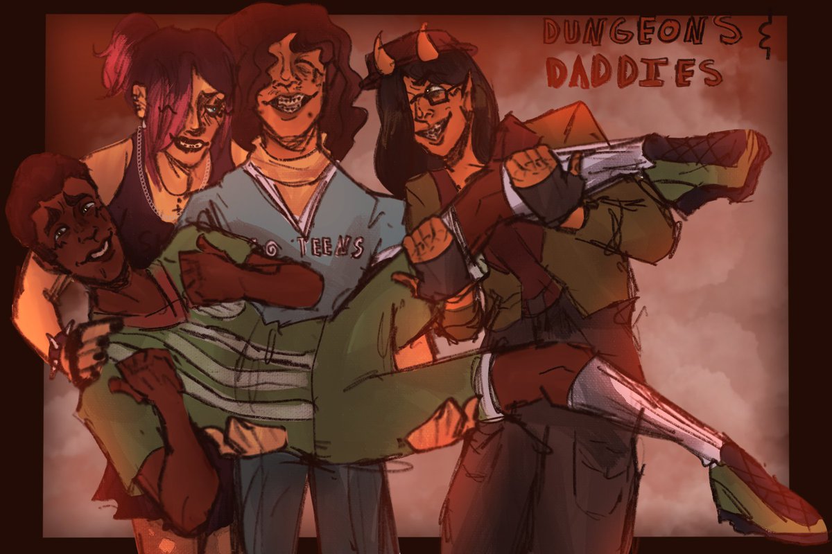 I think this is my first landscape piece I’m actually proud of #dndads #DungeonsandDaddies