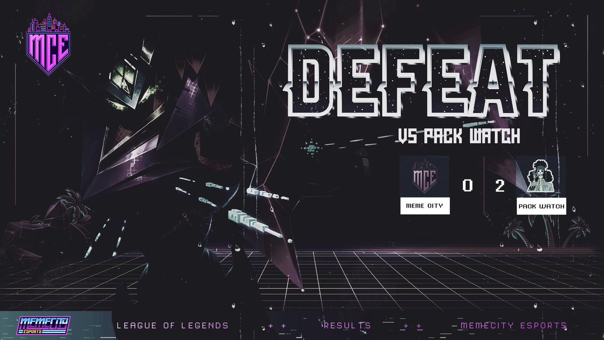 Sadly the 1st match wasn't a win!

Next week expect the match to be streamed on the MCE Twitch! 

GG's Pack Watch!