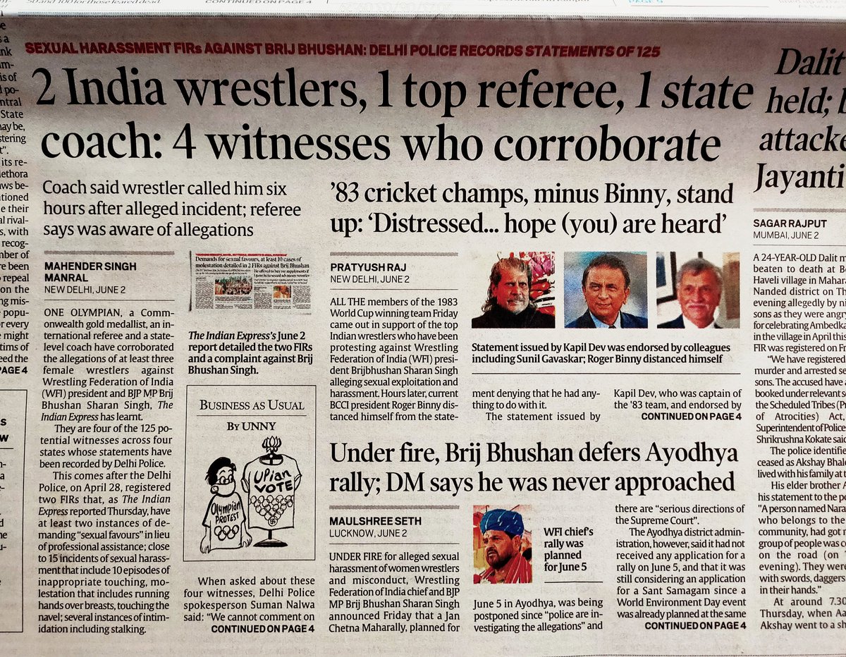 VigilGuy's tweet photo. @satishacharya 😎 BJP agent @PTUshaOfficial wrote articles in almost all regional newspapers including @LoksattaLive defending her master's.
The molester from UP was given clean chit and is , was never arrested ?? 
This is how @BJP4India behaves with our national pride , women athletes.
. https://t.co/IsksIh2CHG