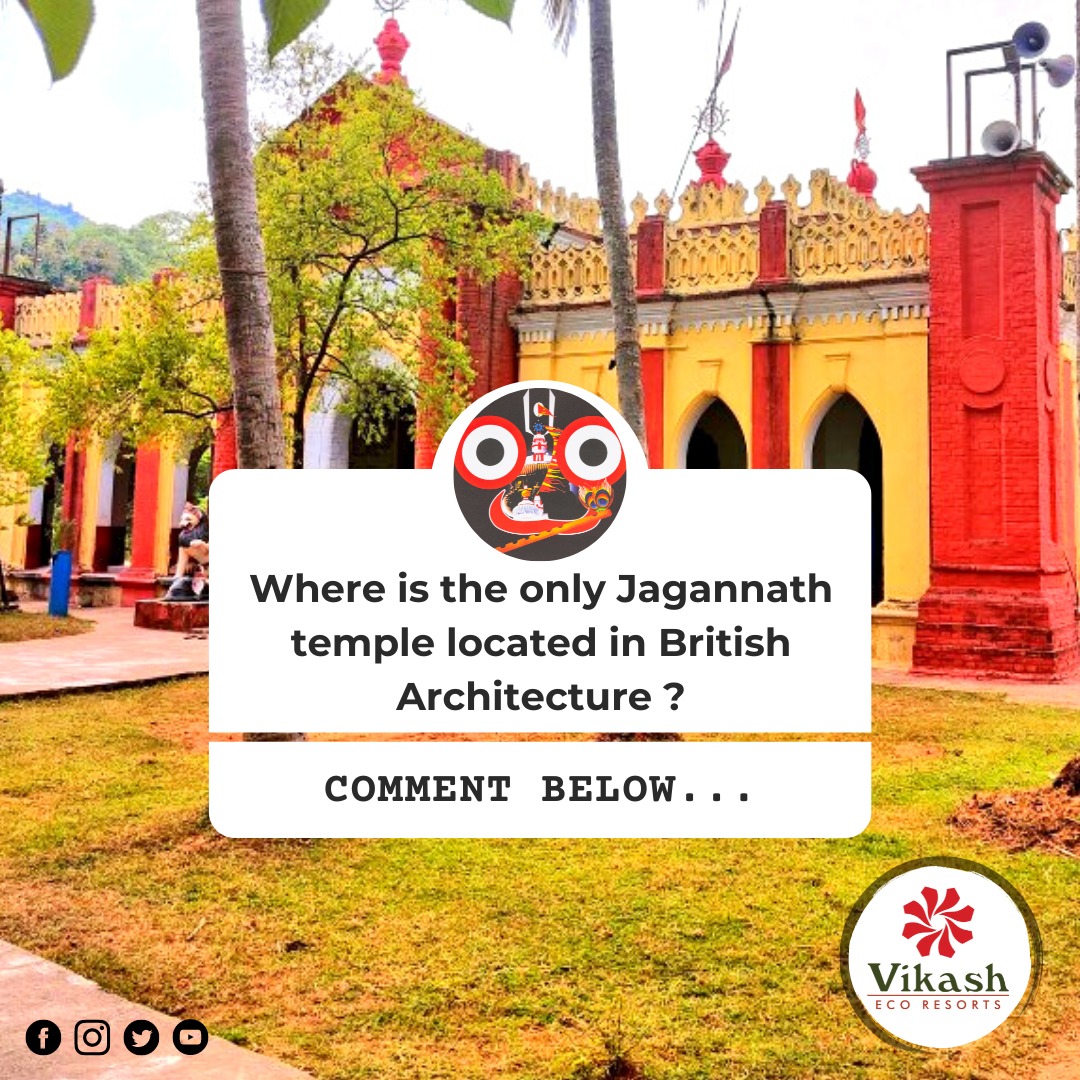 EcoVikash's tweet image. Where is the only Jagannath temple located in British Architecture?

Comment Your Answer:

#commentbelow #commentanswers #comment4comment #comment #unknownfacfofodisha #factsofodisha #unknownfacts #vikashecoresorts #garuda