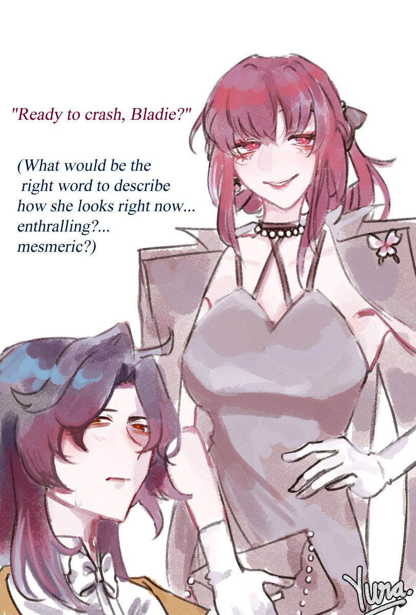 I just cant get over how dramatic blade is in his choice of words i bet hes having an internal crisis on their first mission as fake lovers

#kafblade #blafka #Kafka #blade #HonkaiStarRail