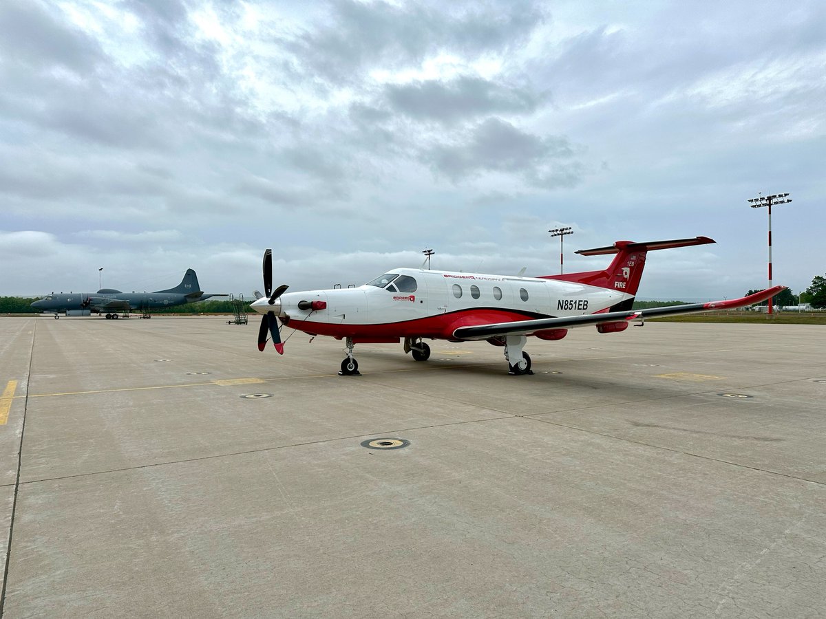 The #BridgerAerospace PC-12 and first Scooper team have landed in Nova Scotia! They will be ready to join the fight alongside the crews already battling these intense wildfires! 

#NS #NSFire #NovaScotia #NovaScotiaFires #nswildfires #canada #montana