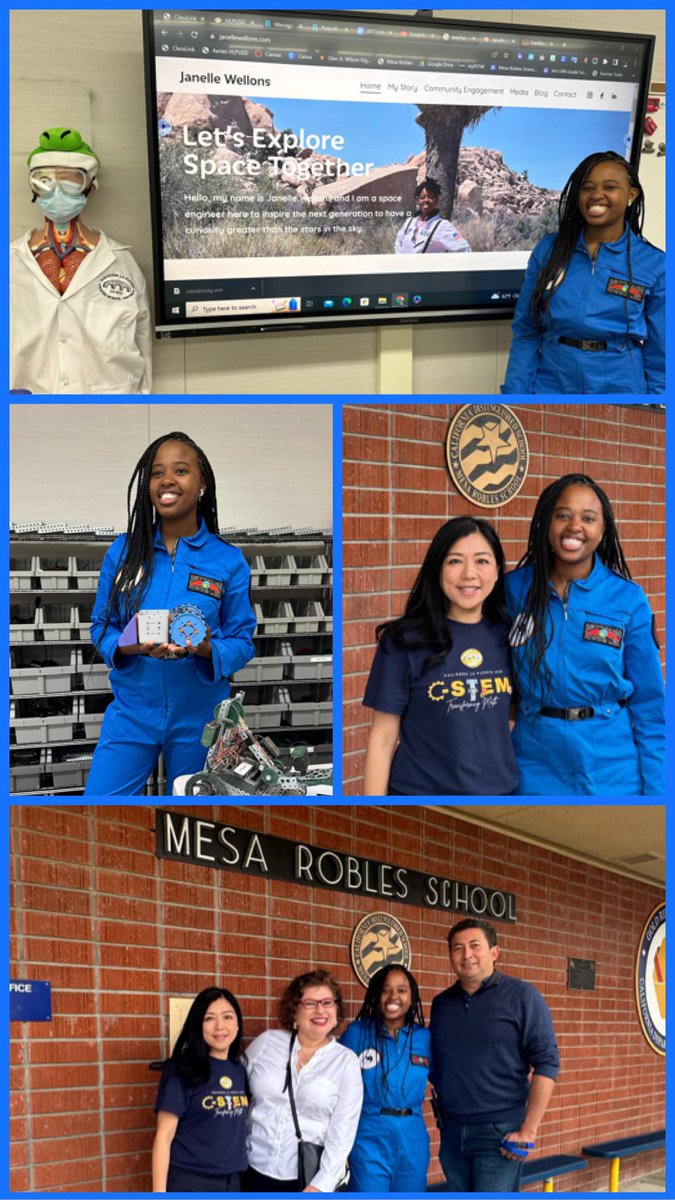 @hlpusd C-STEM Summer Robotics students joined live Q&A session with iSpace Engineer Janelle Ivy Wellons!  @ItsJanellie shared aerospace and cosmic career opportunities with students.  A huge thank you to our team who worked behind the scene! @girlinspaceclub #ProudtobeHLPUSD