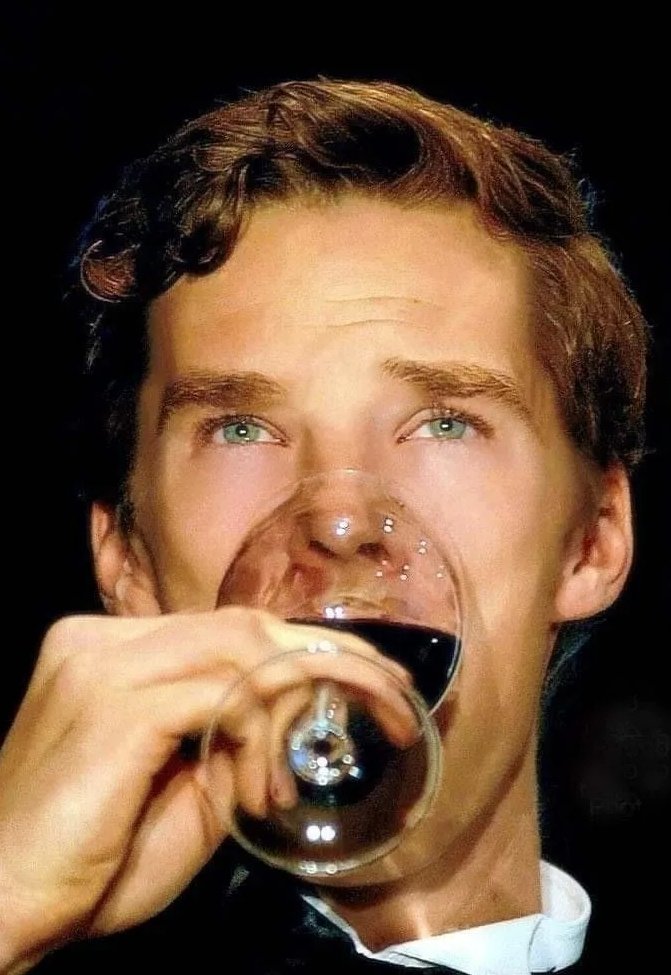 #BenedictCumberbatch  #ABCBatchZ Zinfandel (just guessing, though he's probably not a zinfandel kinda guy)