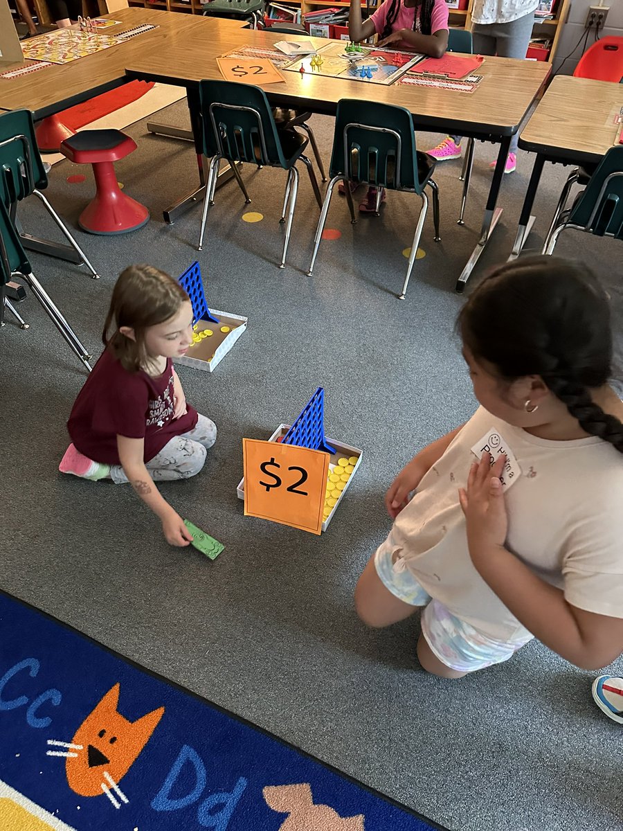 magical_msa's tweet photo. KidsTown was in full swing @halley_es as first graders wrap up their economics unit ! 🤑 Our students were producers and consumers who provided and purchased goods and services at our “stores”! 💵🛍️ Check out the fun we’ve had the last two days! 🤩 https://t.co/YBFEIAg4jx