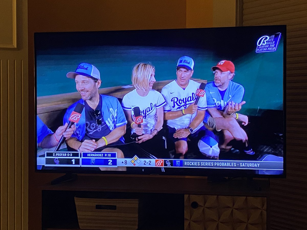 mhaugustine's tweet photo. Cracking wise about Gene LaMont and Black Eyed Peas! The @BigSlickKC is too awesome! https://t.co/dUiSChGaaf