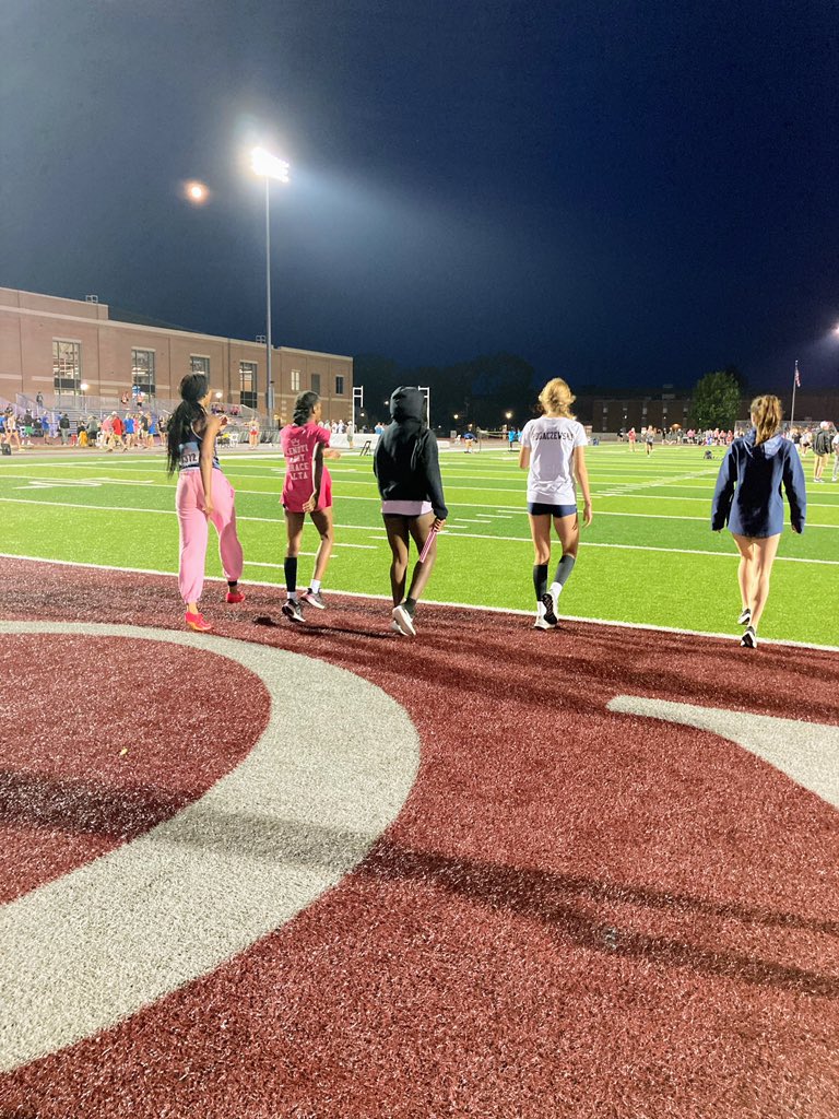 And we’re back!  Racing under the moon tonight 🌕 #WhitnallTF