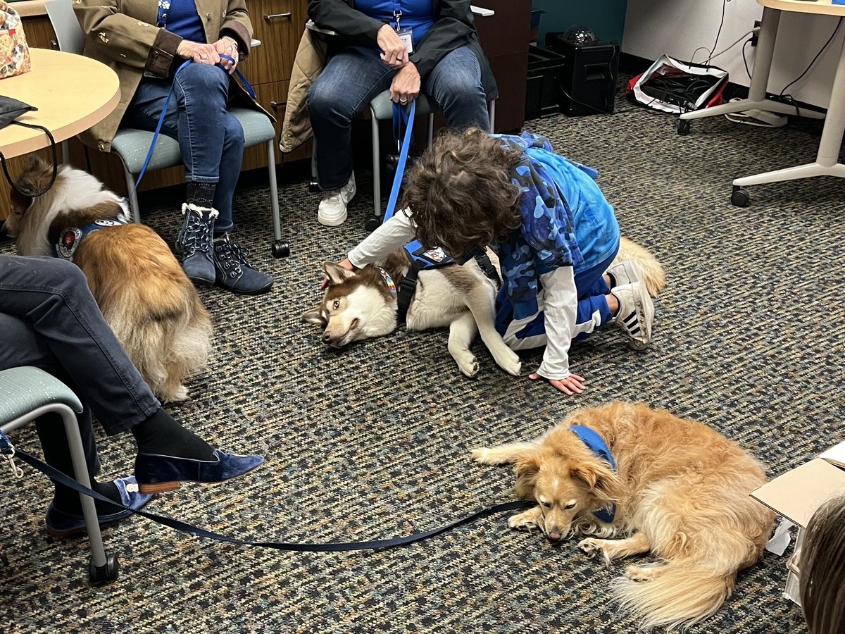 So grateful to Love on a Leash for spending time with our students every Monday! We can’t wait to see our furry friends back next school year! #CVESRocks #CanyonViewElementary #PowayUnified