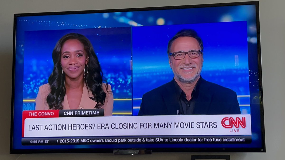 PDergarabedian's tweet image. Just left the @CNN studio after talking live on air with my amazing host @abbydphillip about action stars and do they still exist in the classic sense. A very interesting topic! #BruceWillis @Schwarzenegger @TheSlyStallone #anadearmas @csMoviesUS