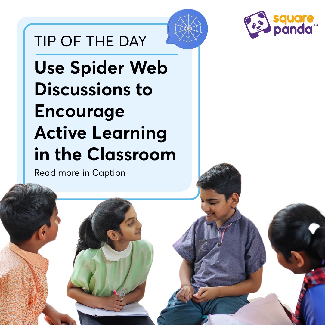 #SpiderWebDiscussions involve collaborative #groupdiscussions where ideas are explored together. 

This interactive method empowers #students to construct #knowledge, develop perspectives, and take ownership of their #education.

#LearningOutcomes #Learning #TipoftheDay