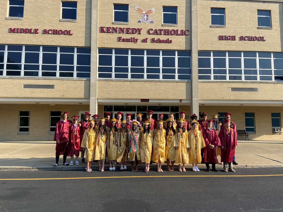 Congratulations to the incredible class of 2023!!!! As Sister Margaret reminded us tonight, St. Ignatius Loyola said….Go forth and set the world on fire. We know you will all do amazing things. We love you and we are #KCProud of you! #Classof2023 🎓🦅