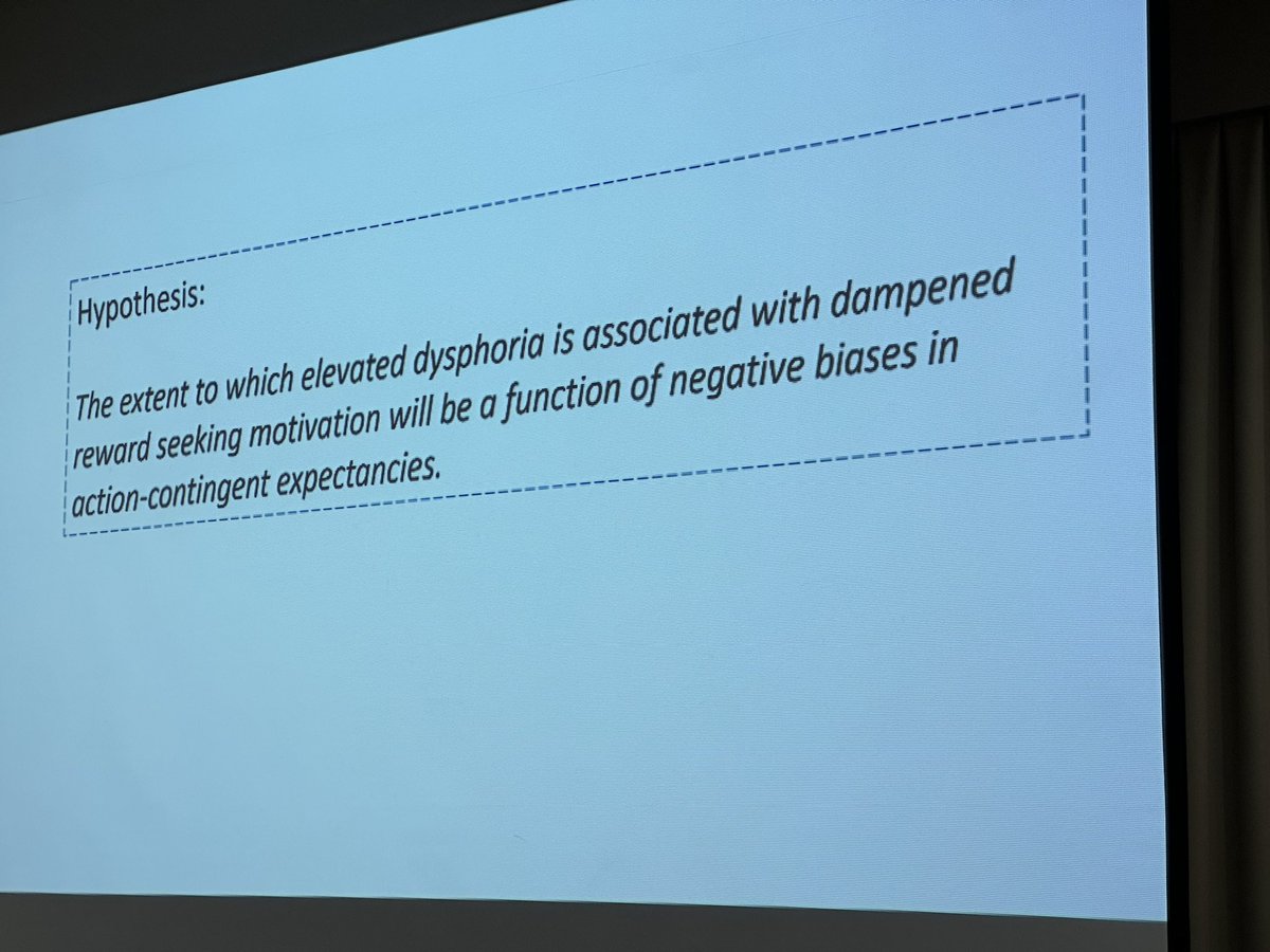 Final talk by @JulieLinJi looking at negative biases in action-contingent expectancies