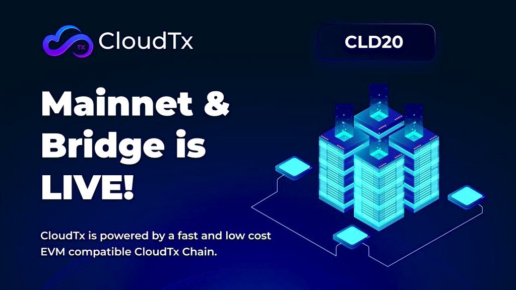 MrCuanStore's tweet image. Join our community and let's all be bullish with #Cloudtx 
Cloudtx is scalable blockchain with almost zero fees and gas for transactions x1000 incoming !

🌐Website: cloudtx.finance

#Layer1 #BlockChain #BNB   #BSCGemsAlert @Cloudtxofficial
#Gem #altcoin