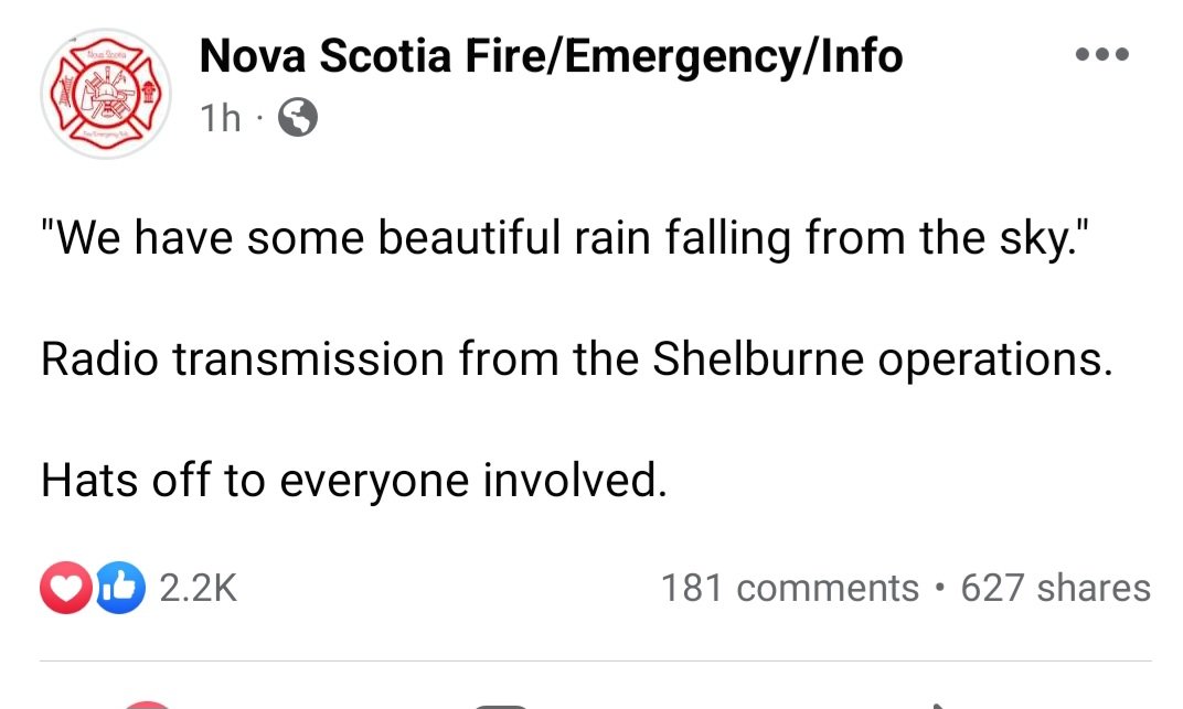 This is THE best thing I've read for a very long time! 
#NSFire 
#BarringtonLakeFire
#NovaScotiaFires 
#NovaScotia 
#HoustonFailed