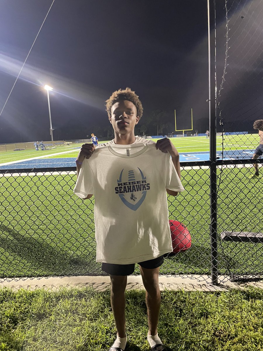 Had a Great time at the Kieser Prospect camp today! and was blessed enough to receive some good advice from <a href="/CoachShawP/">Shaw Pomianowski</a>! 💯#goseahawks