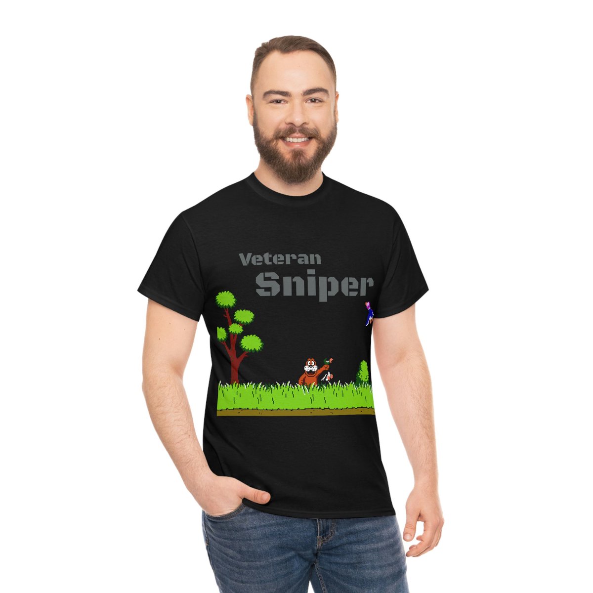 'Gamers, level up your style with this vintage tribute to Duck hunt snipers! 
 #retrogaming
#gaminghistory #classicgames #retrocollective #gamersunite
#nostalgia
#gamingcommunity

Get yours now on Etsy: etsy.com/listing/137801… #gamerstyle #vintagegamer #sniperlove'