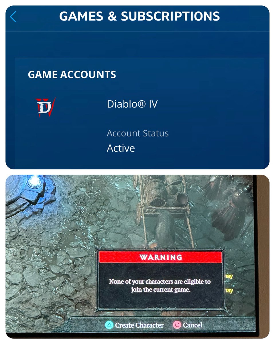Yo <a href="/PlayStation/">PlayStation</a> we wouldn’t have paid the extra $$$ for preorder if we would’ve realized you wouldn’t recognize my license on the same console ☹️ <a href="/Blizzard_Ent/">Blizzard Entertainment</a> #Diablo4