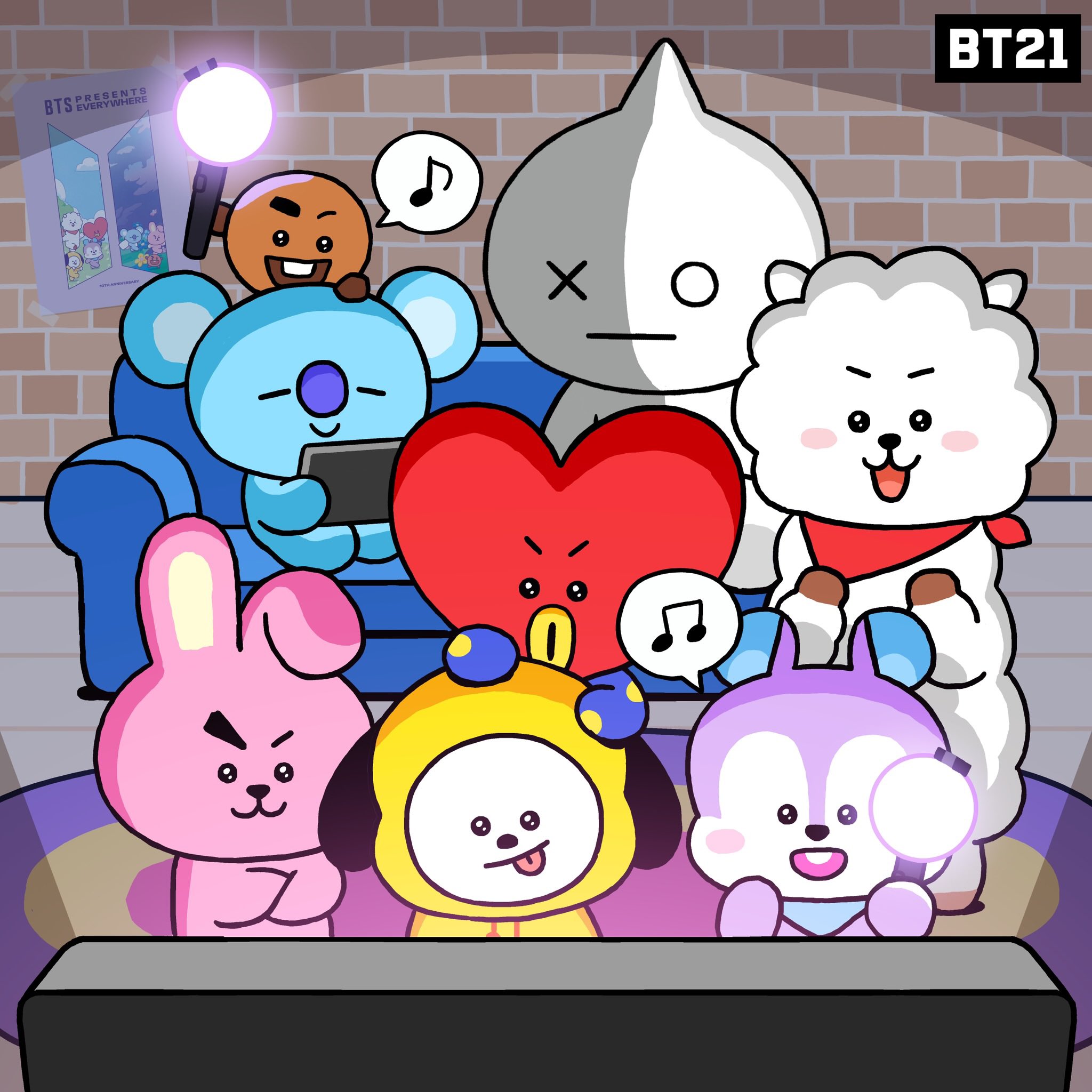 BT21 on X: Are you ready for some jump and sing along, UNISTARS