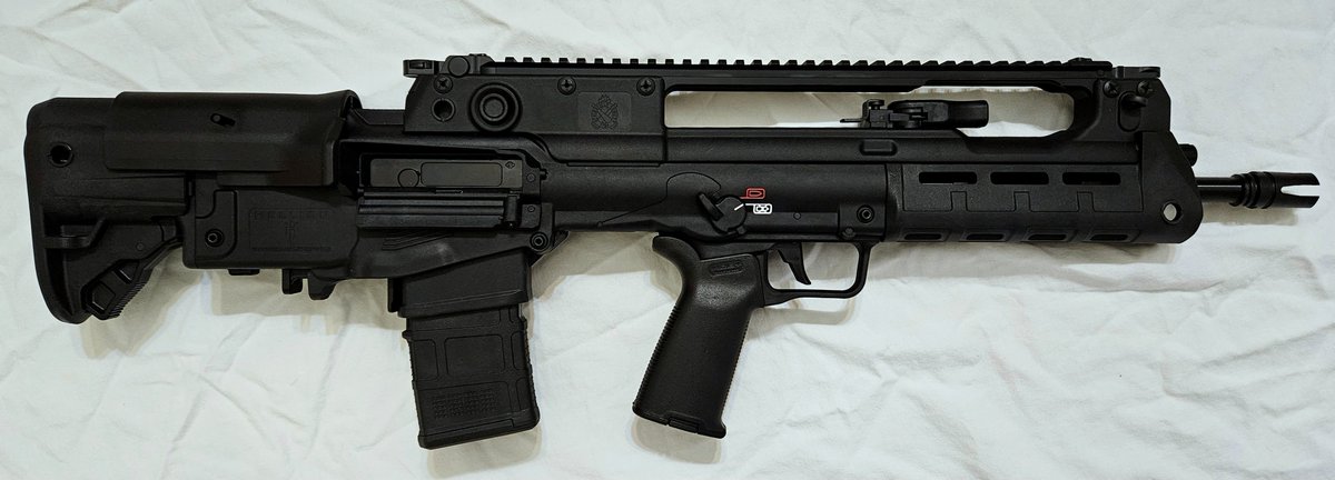 #FirearmFriday Week 22

Springfield Hellion

A semi-automatic bullpup rifle, chambered in 5.56 NATO and made in Croatia. Not only is this rifle compact, but it's also designed to be fully ambidextrous and can accept standard mags.

The grip is also interchangeable with the AR-15!