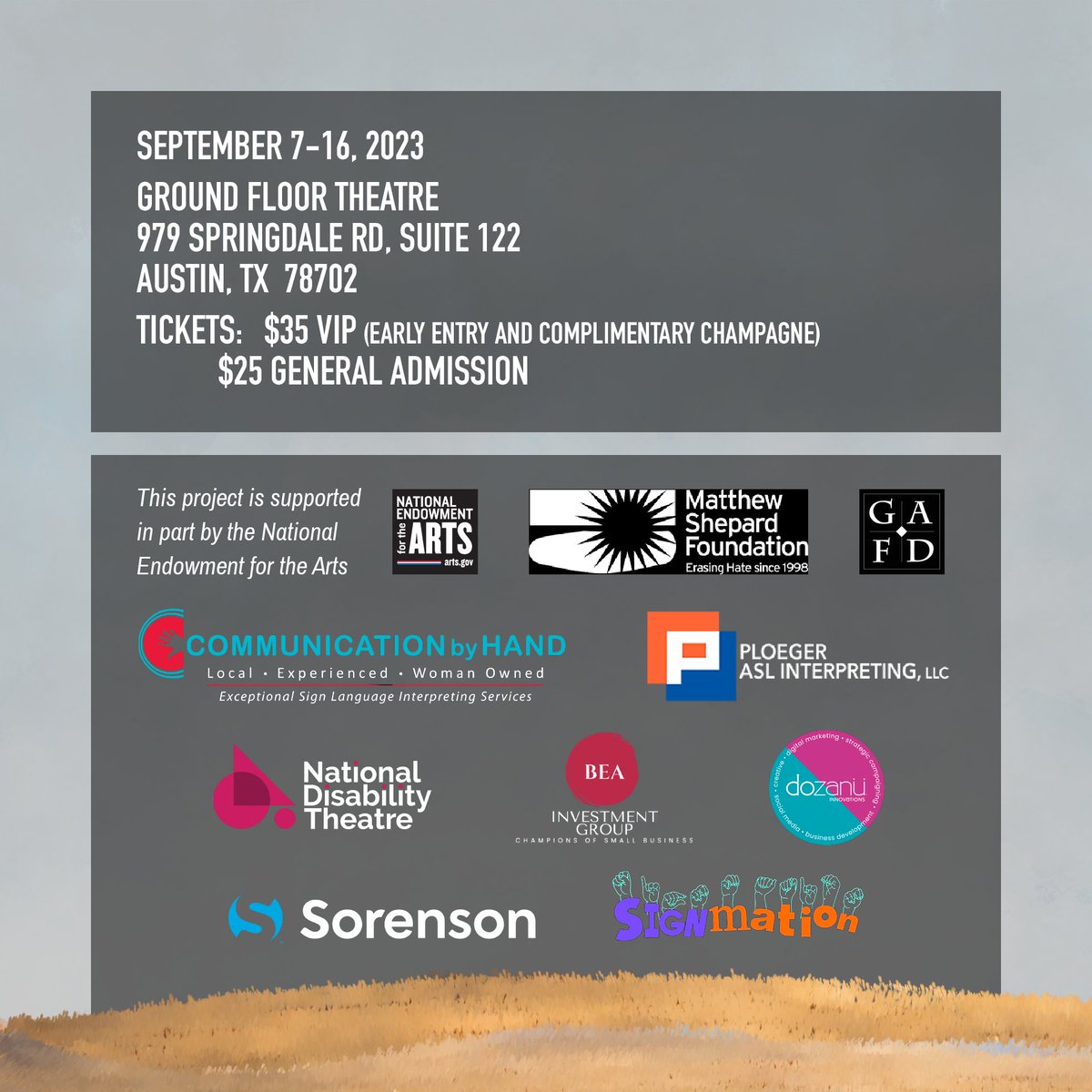 "THE LARAMIE PROJECT" TIX ON SALE! #LaramieASL
LIVE SHOW TIX: events.humanitix.com/the-laramie-pr…
LIVE STREAM TIX: bit.ly/liveshowLarami…