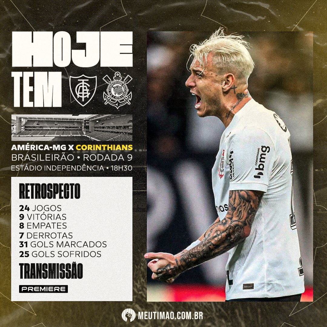 Meu Timão on X: HOJE É DIA DE CORINTHIANS!  / X