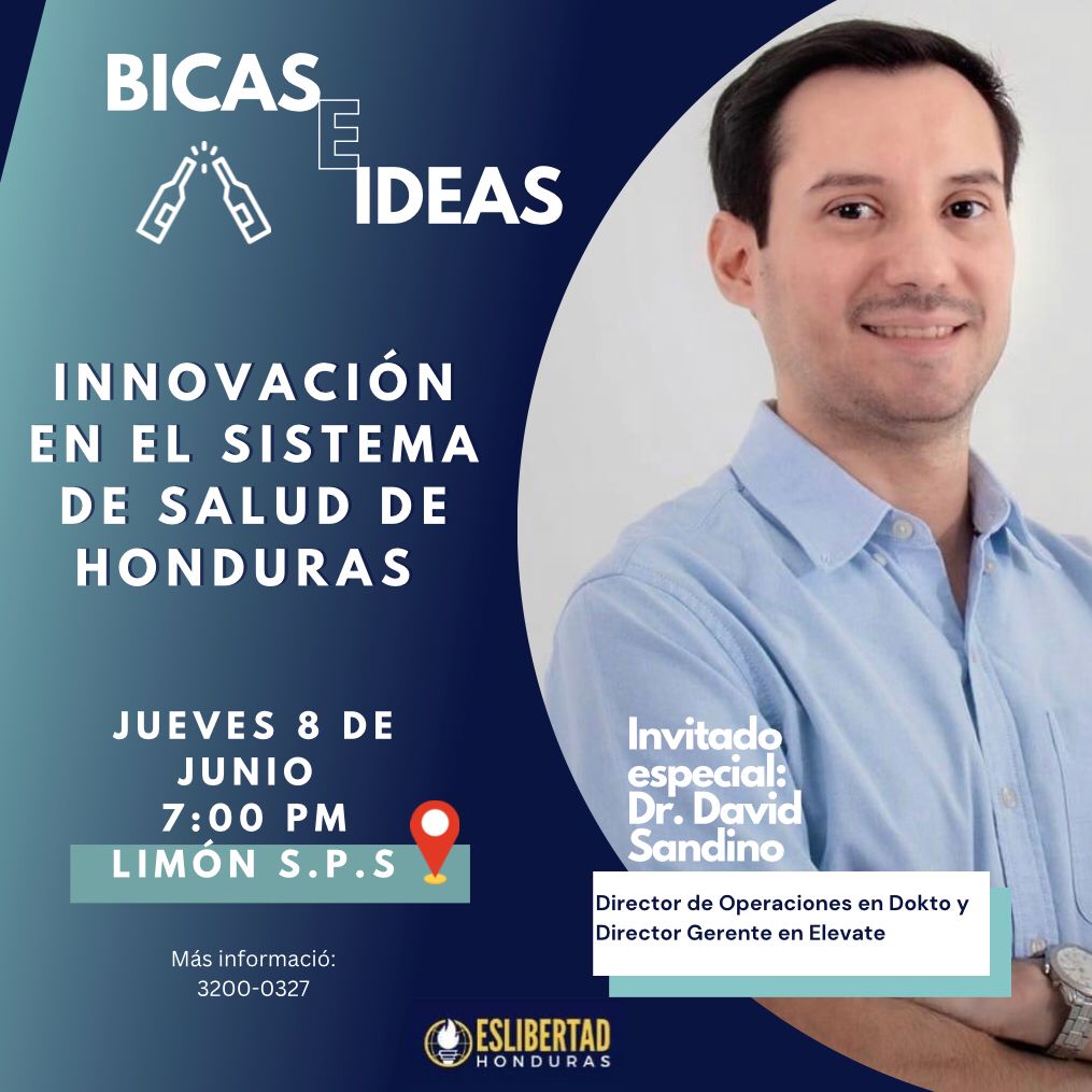 Acompáñanos en una nueva edición de Bicas e Ideas 🍻 

En esta ocasión nos acompañará el Dr. David Sandino para conversar sobre las innovaciones en el sistema de salud de Honduras.

¡Te esperamos!