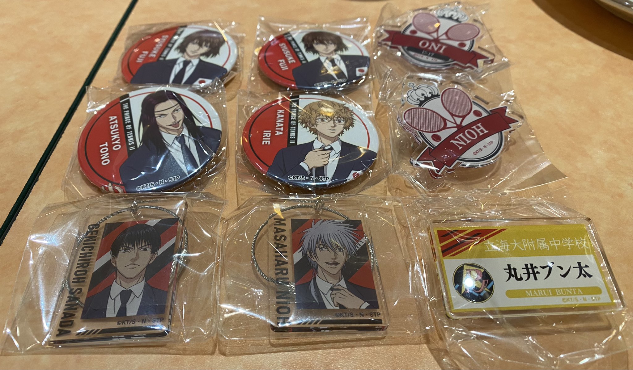 取扱店舗限定アイテム 毛利寿三郎 越知月光 テニフェス デコガチャ\n