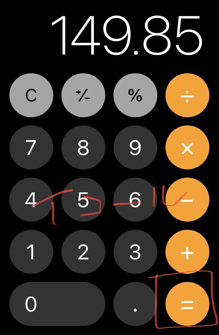 これは覚えておきたい！iPhoneの電卓で簡単にできる〇％引きの計算！