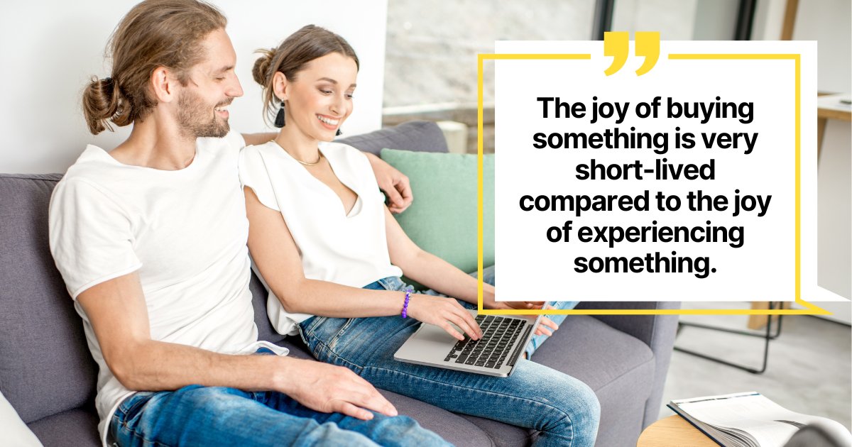 'The joy of buying something is very short-lived compared to the joy of experiencing something.'

#deals #onlineexclusives #onlinespecials #discount #liquidation