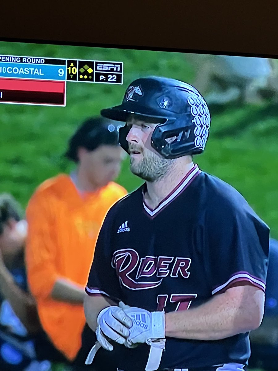 NCPirate13's tweet photo. Rider’s baseball team looks like a group of local volunteer firemen that all realized they had college eligibility remaining and decided to “give it a go” on weeknights while their wives and kids were back at the house. https://t.co/IMKb5ZvnYG
