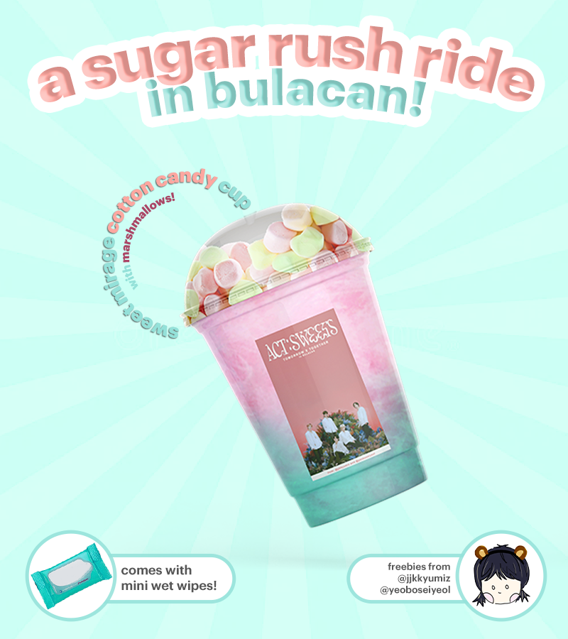 jjkkyumiz's tweet photo. PH MOAs, can you feel the rush? 🎡✨

Have some sweet freebies, on us! 🍬🍭

See you on August 13 for ACT: SWEET MIRAGE at Philippine Arena! Read the poster for details.

#ACT_SWEET_MIRAGE 
#TXTinBulacan 
#TXT_ASM_TOUR_in_BULACAN https://t.co/qcdelrnhWC