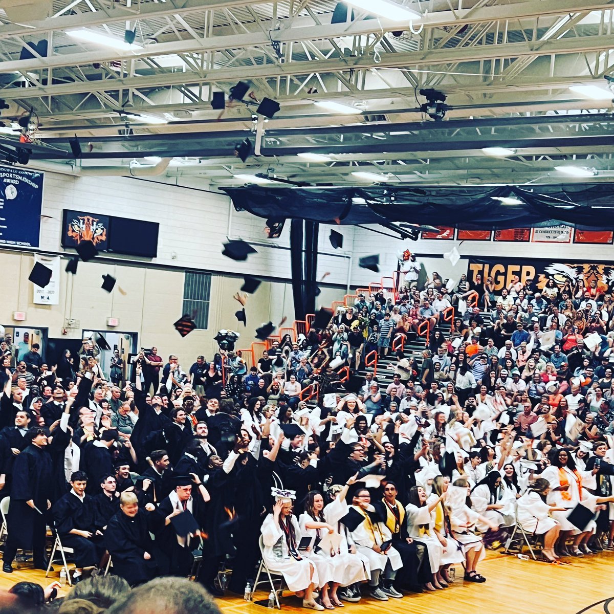 Congrats Class of 2023, you did it! Special shout out to our fab 5: KK, Ella, Devin, Cece and Sarah. We LOVE you girls and are so proud of you!🎓🧡🖤 #tigerstrong