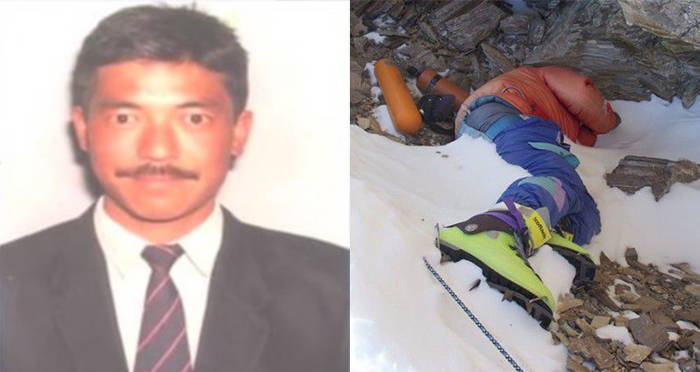 MixupMix's tweet photo. @Morbidful The body of “Green Boots,” an Indian climber who died in 1996 and is believed to be Tsewang Paljor, lies near a cave that all climbers must pass on their way to the peak. https://t.co/0dnllFIlSM