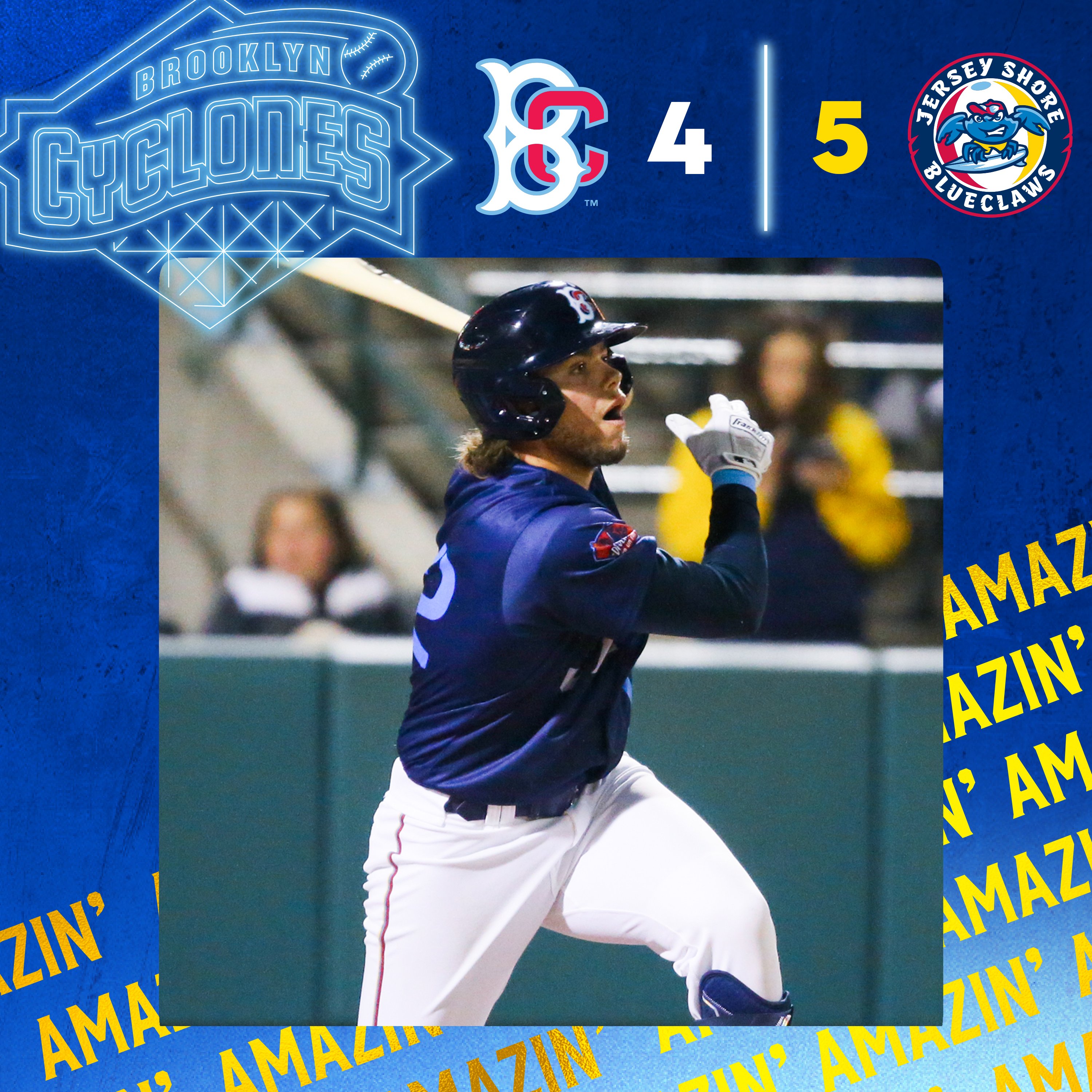 Brooklyn Cyclones on X: Mateo Gil clubbed his team-high-tying fifth home  run of the year and added a game-tying single in the eighth, but Jersey  Shore squeaked past us in 11 innings