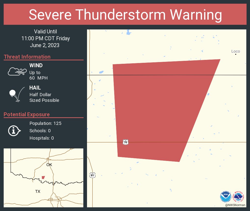 NWS Severe Tstorm on Twitter "Severe Thunderstorm Warning including