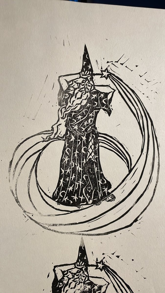 cuartist's tweet photo. happy pride month I cannot stop looking at this gay wizard print I made https://t.co/4XI3ff56Gs
