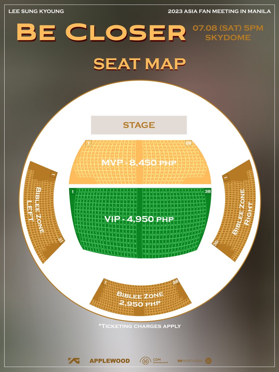 cdmentph's tweet photo. 📝 Seat Map for #BeCLOSERinMNL here. Please be guided accordingly when selecting your seats.

Row 1 is nearest to the stage!

Ticket selling starts 6/4 | 2PM | https://t.co/RwlUS9vjxI 📌

#LeeSungKyoung https://t.co/KiKAOx5kUh