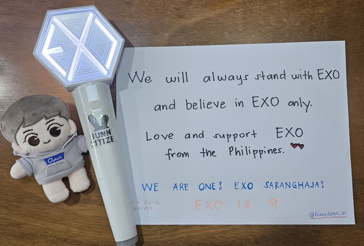 We will always stand with EXO and believe in EXO only 👉

#엑소랑_함께_걸어가는_엑소엘
#첸백시_응원합니다
@weareoneEXO