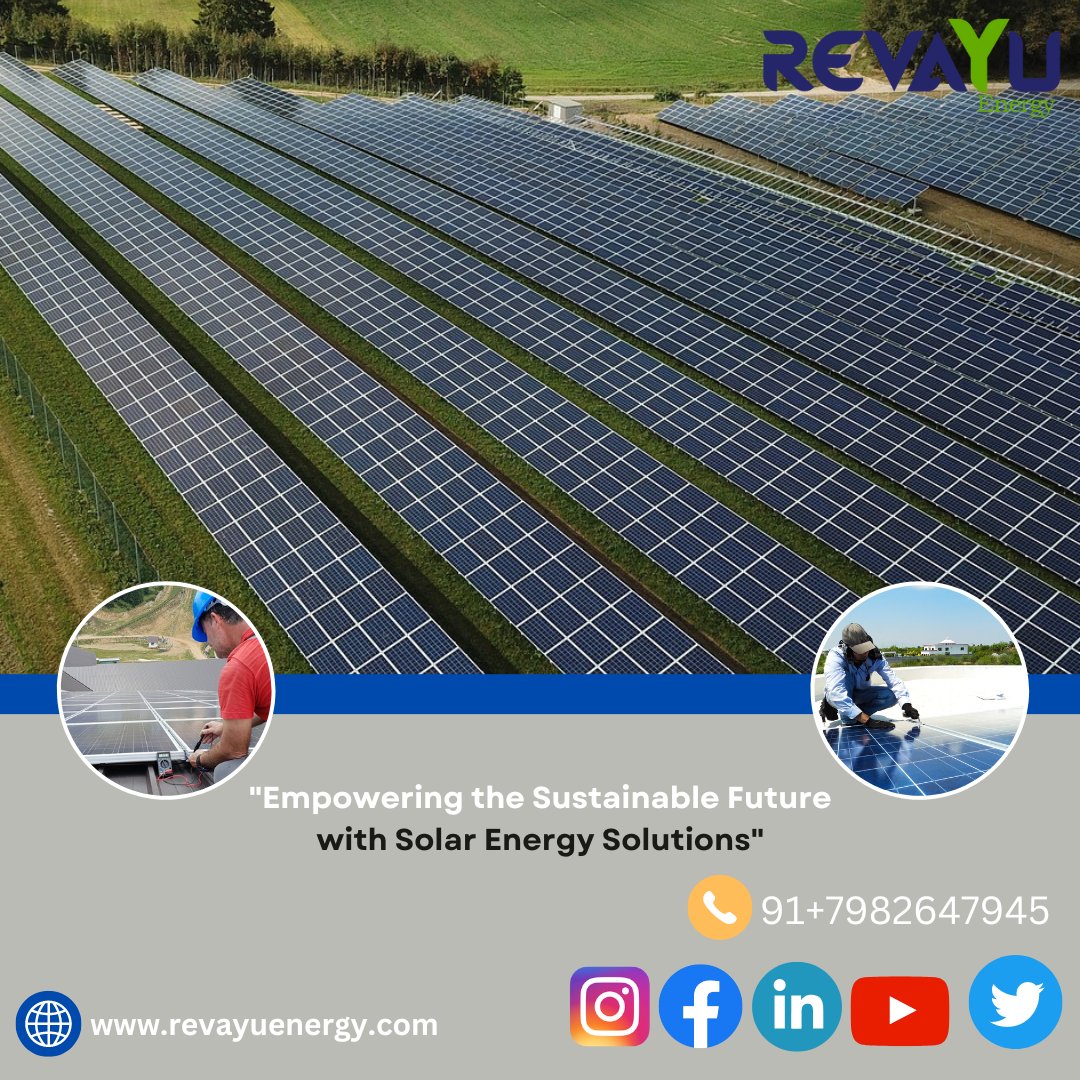 Empowering the sustainable future with solar energy solutions.

#renewableenergyisthefuture #renewableenergy #solarenergy #greentechnologies #cleantech #revayuenergy