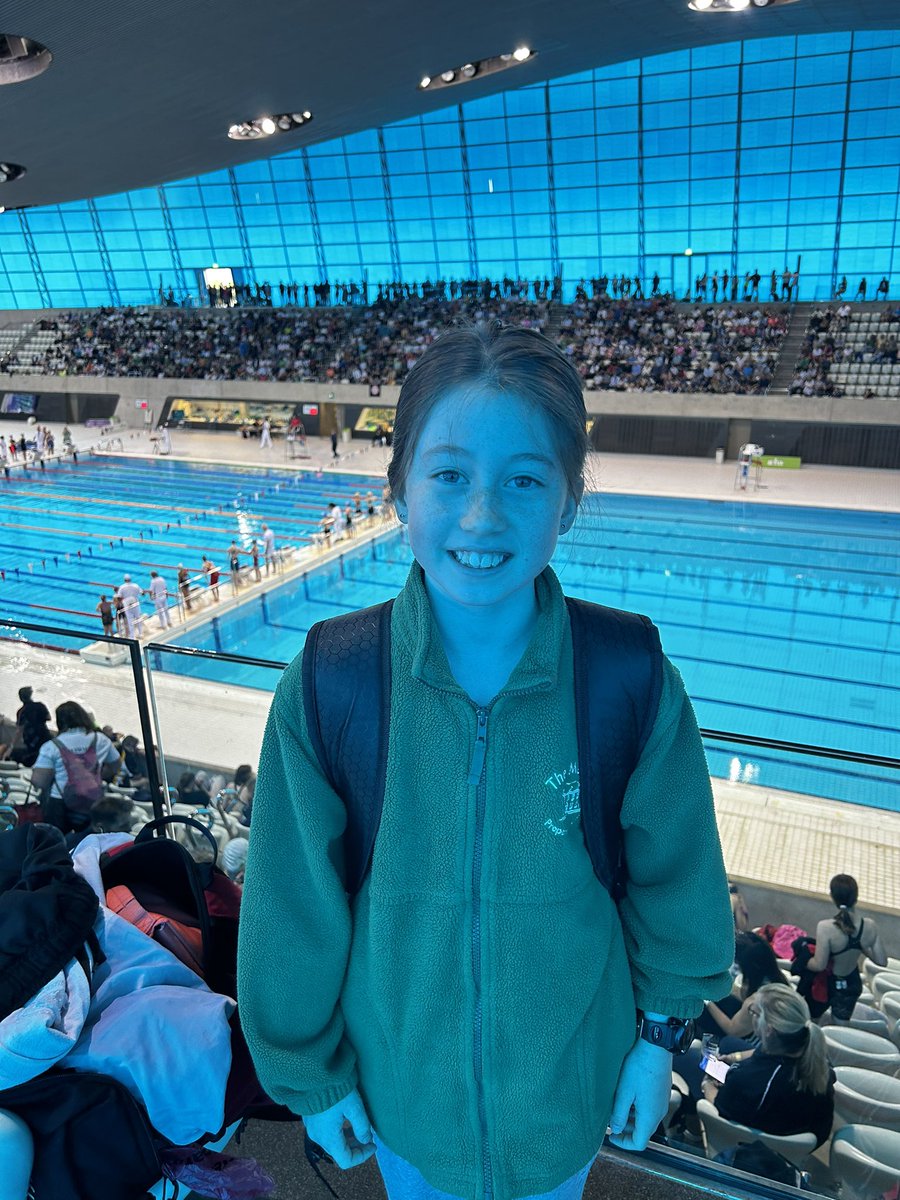 Swimming Captain Rosie is ready for the IAPS National Finals this morning! Good luck Rosie! @manorprep @Y5Y6ManorPrep @witneyswimclub #Excited #JustKeepSwimming