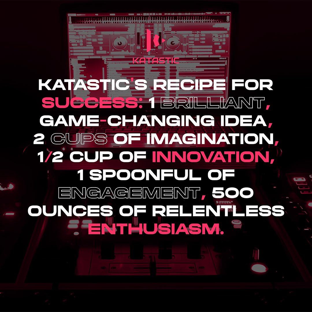 Katasticgroup's tweet photo. There's always a way to do things different while achieving enhanced outcomes. All you have to do is find one and follow it.
Here's how we managed to successfully combine all the elements into one recipe for success. https://t.co/YRd13ePoPr