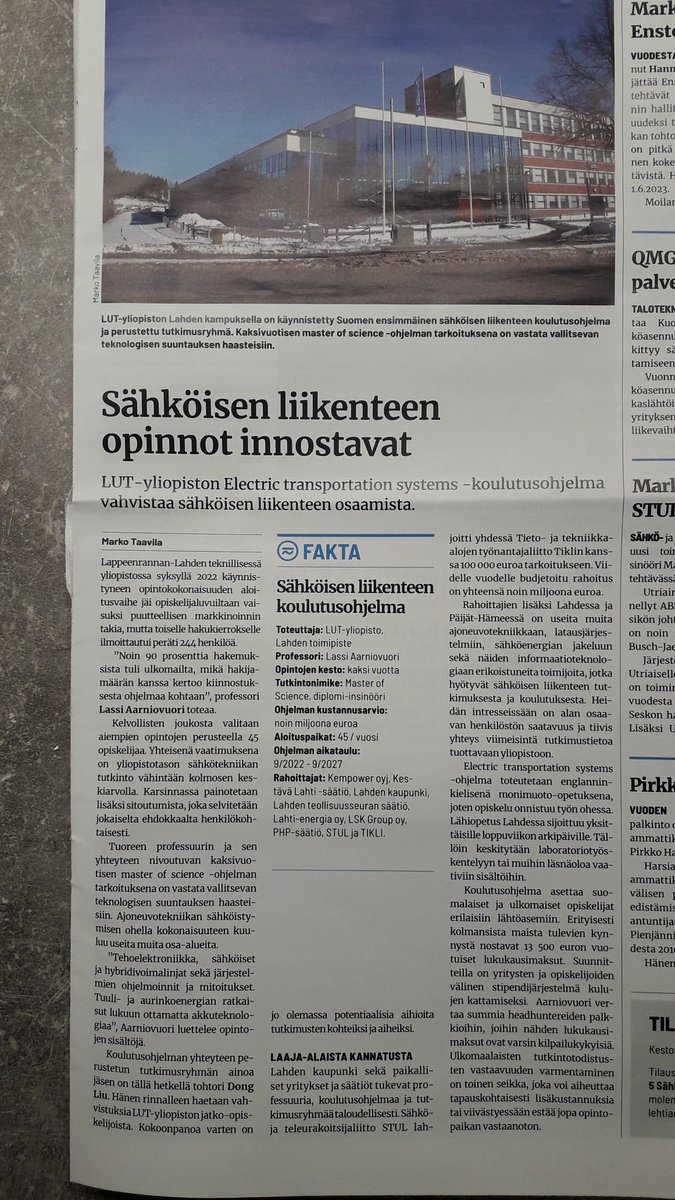 Kesäkuun Sähkömaailma ilmestyi. #LUT-yliopisto @KempowerOyj #kestavalahti @LahdenKaupunki #Lahdenteollisuusseuransaatio #Lahti-Energia @lskgroup #PHP-saatio @STULry #TIKLI