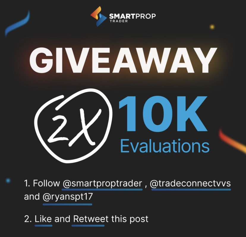 tradericch's tweet photo. I’m thrilled to present a captivating giveaway of 2 coveted $10k accounts🎁

Join in the excitement by following: @tradericch , @SmartPropTrader @TradeConnectVVS , @uncvmmon , &amp; @RyanSPT17 

Join this community: https://t.co/jIv6ATJtrq

Like, RT, &amp; Tag 4 of your most fav traders. https://t.co/potQELaUXf