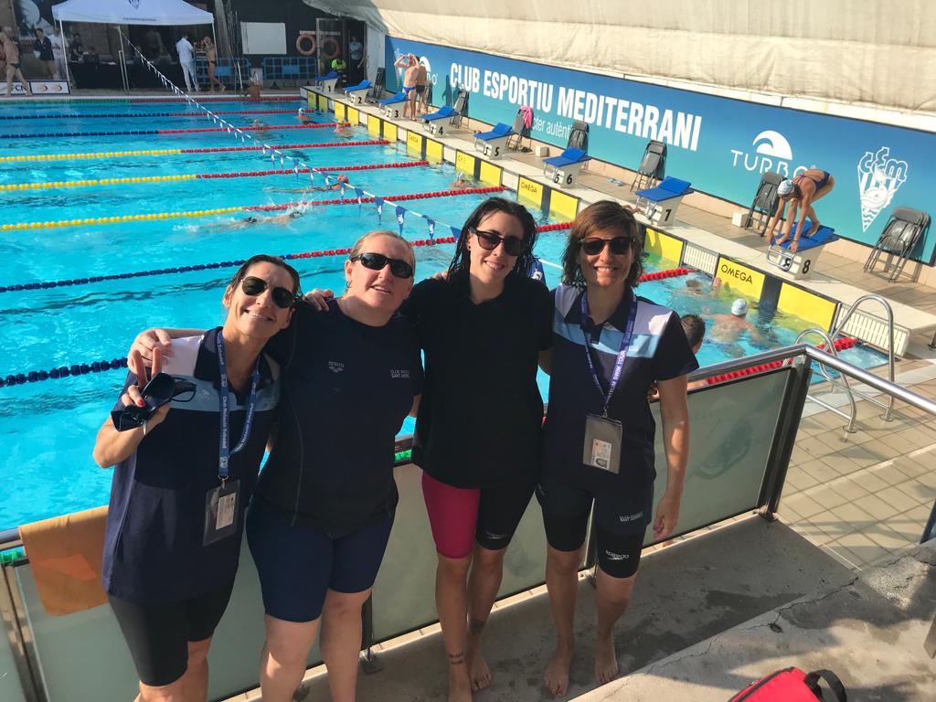 NATACIÓ 🏊🏼‍♀️| 

Tenim a l’equip màster al Campionat de Catalunya organitzat pel <a href="/CEMediterrani/">Club Esportiu Mediterrani</a> 🏊🏼‍♀️🏊🏼‍♂️ 

I ja han aconseguit el primer or 🥇al 4x100 lliures femení +160!! Bona feina, Eva Márquez, Itxasne Sagarzazu, Marta Ramon i Nekane Martínez👏🏻👏🏻