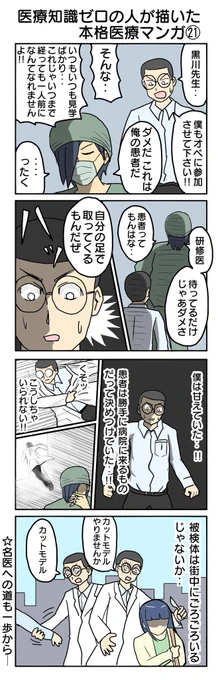 642本目。   #4コマ1000本ノック #4コマ漫画 #4コマ #医療知識ゼロの人が描いた本格医療マンガ